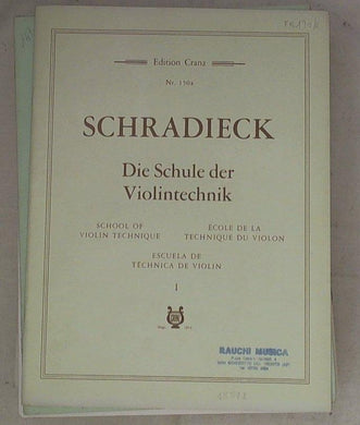 Spartito Die Schule der Violintechnik = school of violin technique 1