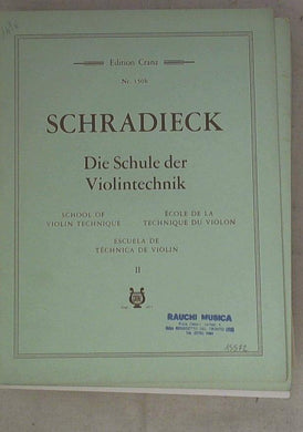 Spartito Die Schule der Violintechnik = school of violin technique 2