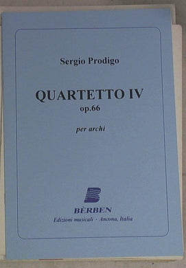 Spartito Quartetto IV op. 66 per archi./ Prodigo