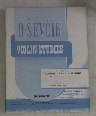 Spartito  The original Sevcik. violin studies : op. 1, part 4.