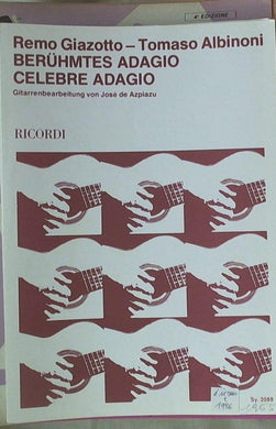 Spartito Beruhmtes Adagio / celebre adagio