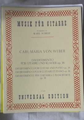Spartito Divertimento fu¨r Gitarre und Klavier, op. 38