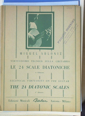 Spartito  Le 24 scale diatoniche per chitarra / Miguel Abloniz