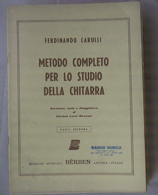 Metodo completo per lo studio della chitarra Volume 2 / Carulli