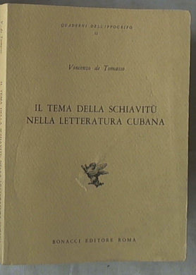 Il tema della schiavitù nella letteratura cubana  De Tomasso