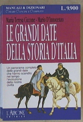 Le grandi date della storia d'Italia / Ciccone  D'Innocenzo