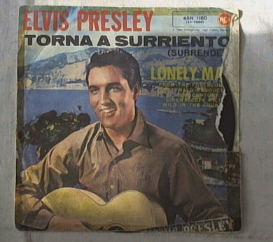 45 giri - 7'' -  Elvis Presley - Torna A Surriento (Surrender) / Lonely Man