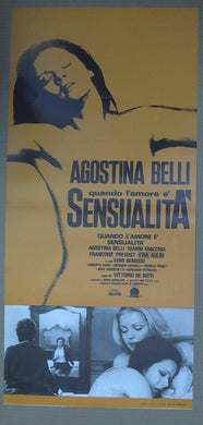 Locandina Quando L'amore E' Sensualita' Agostina Belli 1973