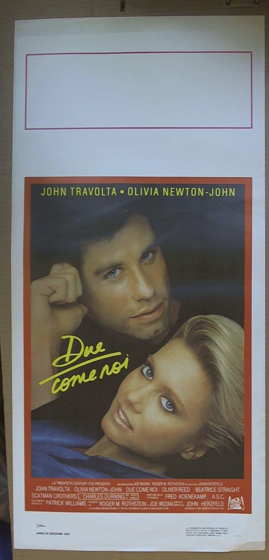 Locandina Due Come Noi , John Travolta Olivia Newton-john
