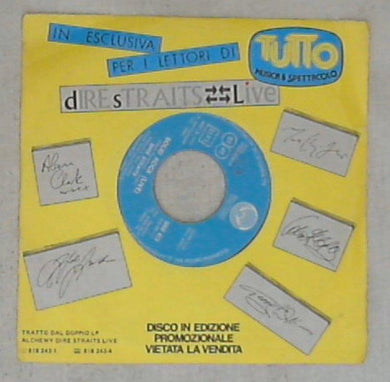 45 giri - 7'' - Dire Straits - Solid Rock (Live) / Two Young Lovers / Intro: The Carousel Waltz