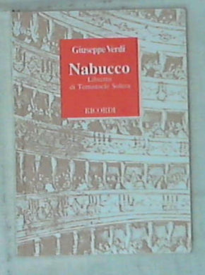Nabucco. Musica di G. Verdi / Temistocle Solera
