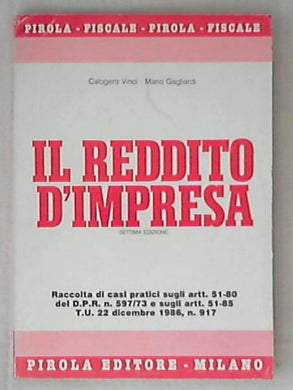Il reddito d'impresa / Calogero Vinci, Mario Gagliardi