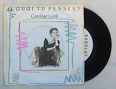 45 giri - 7'' - Caroline Loeb - A Quoi Tu Penses? - 885 836-7