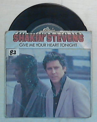 45 giri - 7'' - Shakin' Stevens - Give Me Your Heart Tonight - EPC A 2656