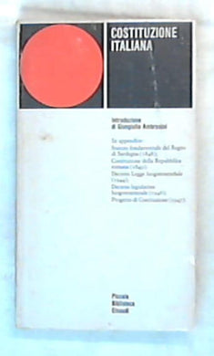 Costituzione italiana / introduzione di Giangiulio Ambrosini