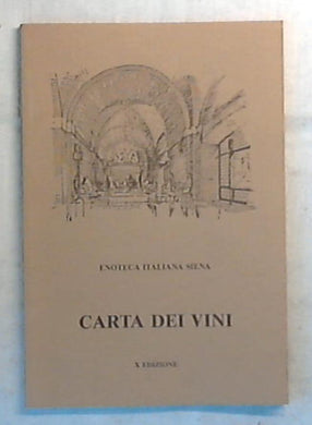 Carta dei vini / Enoteca Italiana Siena