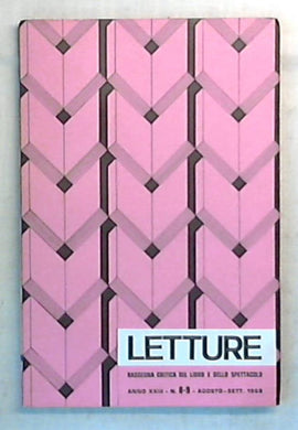 Letture : rassegna critica del libro e dello spettacolo / n. 8-9 agosto settembre 1968
