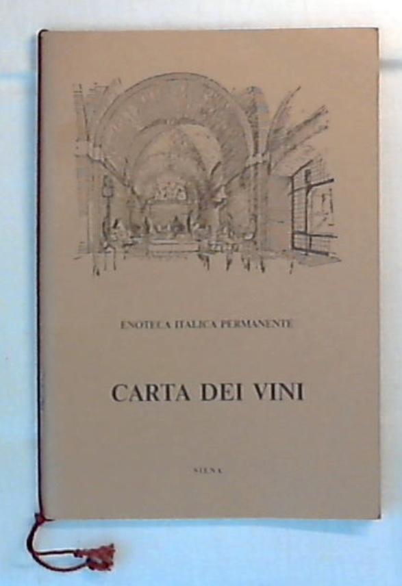 Carta dei vini / Enoteca italica permanente