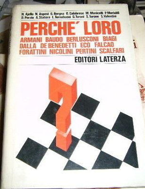 LATERZA - PERCHE' LOR - ARMANI BERLUSCONI ECO FORATTINI