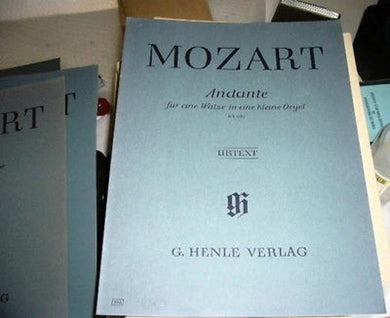 spartito mozart w.a. - andante f major for a musical cl