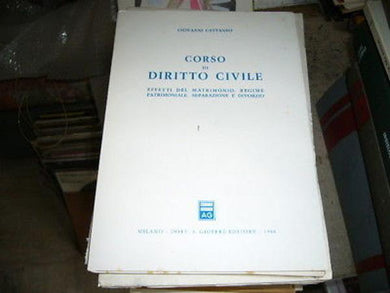 Corso di diritto civile. Effetti del matrimonio, reg...