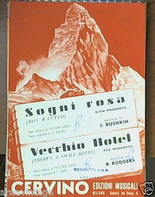 spartito sogni rosa vecchio hotel slow moderato fox moderato