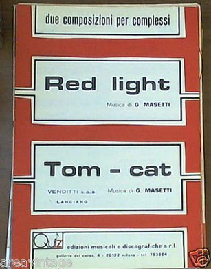 spartito due composizioni per complessi red light - tom cat
