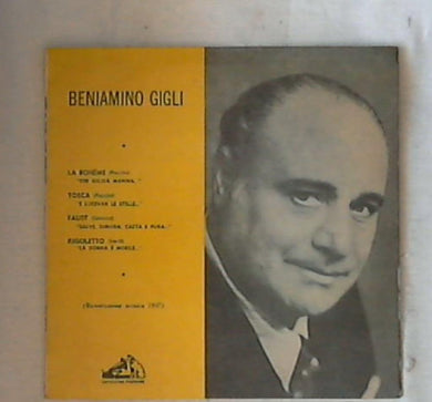 45 giri - 7'' - Beniamino Gigli - La Bohème 7E RQ 186