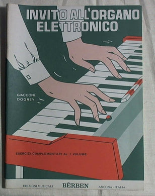 Giacconi Invito All'organo Elettronico  esercizi complementari al Vol 1