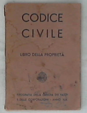 Codice civile : Libro della proprietà