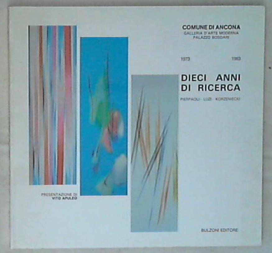 Dieci anni di ricerca : 1973-1983