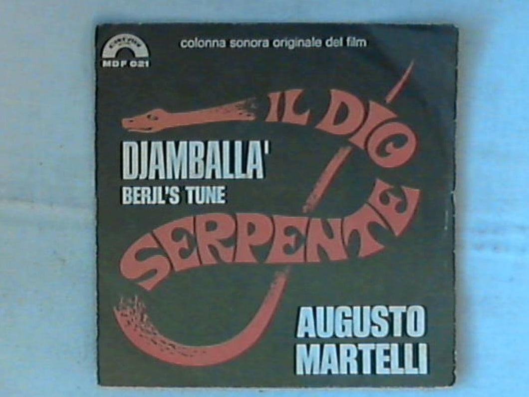 45 giri - 7' - Augusto Martelli - Djamballà / Beryl's Tune