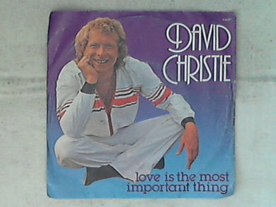 45 giri - 7' - David Christie - Love Is The Most Important Thing