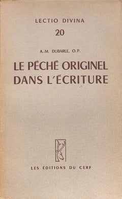 Le péché originel dans l'Écriture / A.-M. Dubarle
