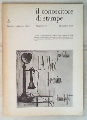Il Conoscitore di Stampe Numero 39 1978  Punteseche Buffet