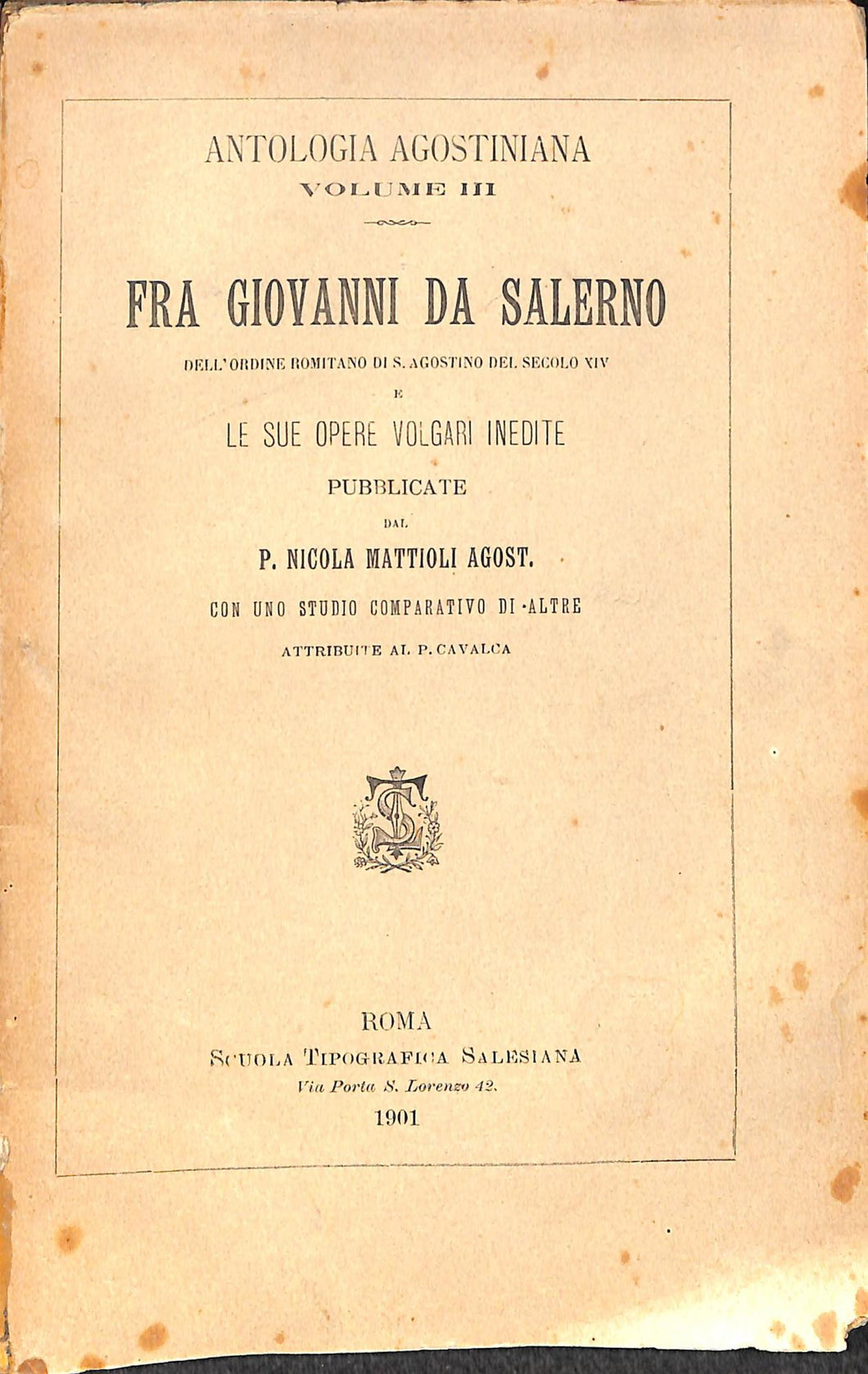 Q. S. F. Tertulliani Ad martyras / prolegomeni, testo critico, traduzione e commento di Antonio Quacquarelli
Pubblicazione Roma [ect.] : Desclée & C.i, 1963
