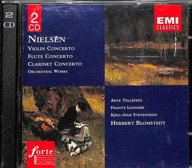 2 x Cd - Arve Tellefsen, Kjell-inge - Nielsen: Violin Concerto / Flute Concerto