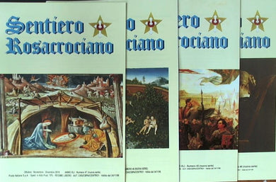 Rivista Sentiero Rosacrociano anno 2016 annata completa quattro volumi