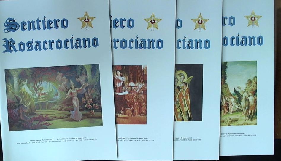 Rivista Sentiero Rosacrociano Annata completa 2012 quattro volumi