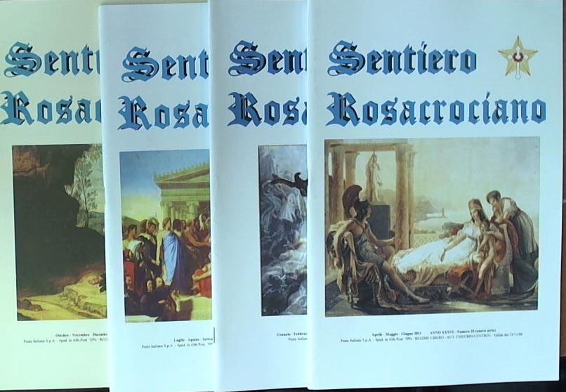 Rivista Sentiero Rosacrociano Annata completa 2011 quattro volumi