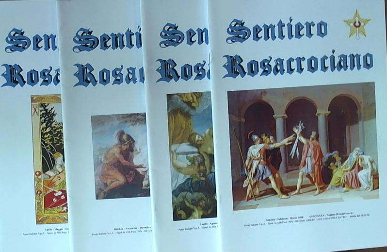 Rivista Sentiero Rosacrociano Annata completa 2010 quattro volumi