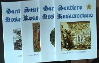Rivista Sentiero Rosacrociano Annata completa 2008 quattro volumi