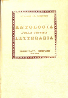 Antologia della critica letteraria / W. Binni, R. Scrivano