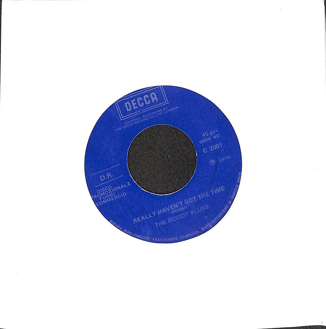 45 giri - 7'' - The Moody Blues - Fly Me High / Really Haven't Got The Time Promo