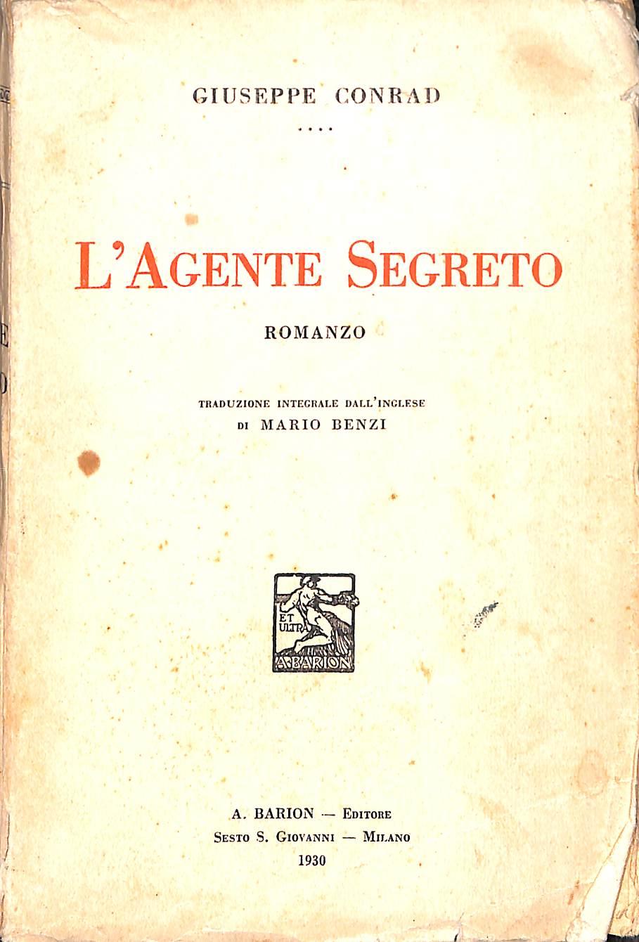 L' agente segreto / Joseph Conrad  1930