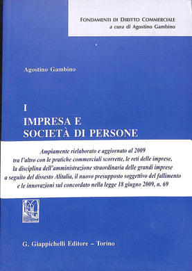 Impresa e società di persone vol.1
/ Agostino Gambino