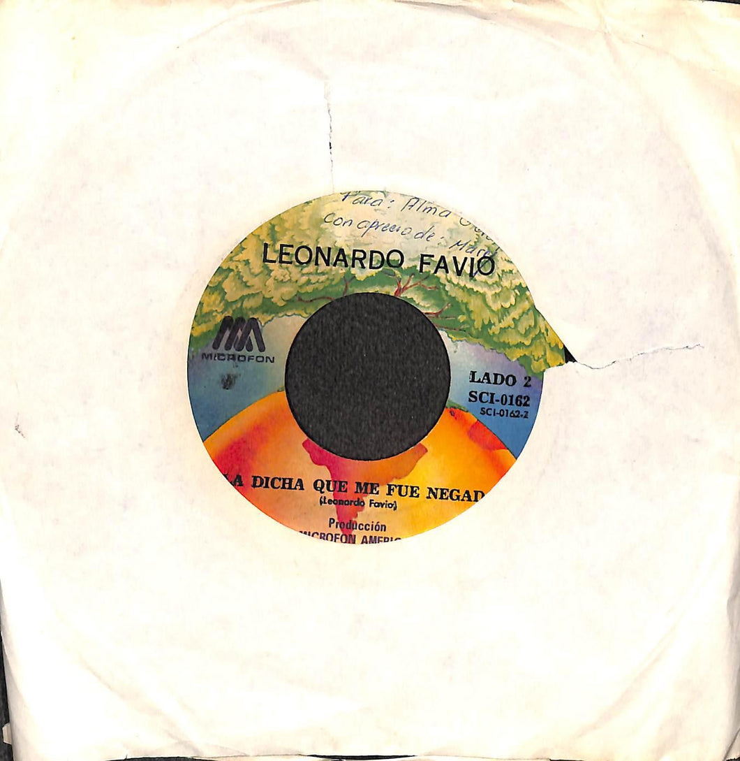 45 giri 7 '' - Leonardo Favio - La Dicha Que Me Fue Negada / Ave Maria, Nina
