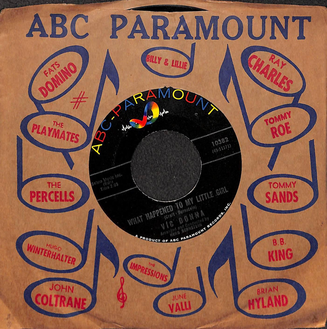 45 giri 7 '' - Vic Donna - What Happened To My Little Girl