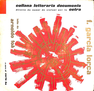 45 giri 7 '' - Arnoldo Foà - F. Garcia Lorca Letto Da Arnoldo Foà