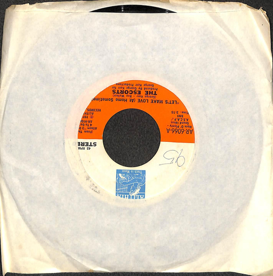 45 giri 7 '' - The Escorts - Let's Make Love (At Home Sometime) (Funk)